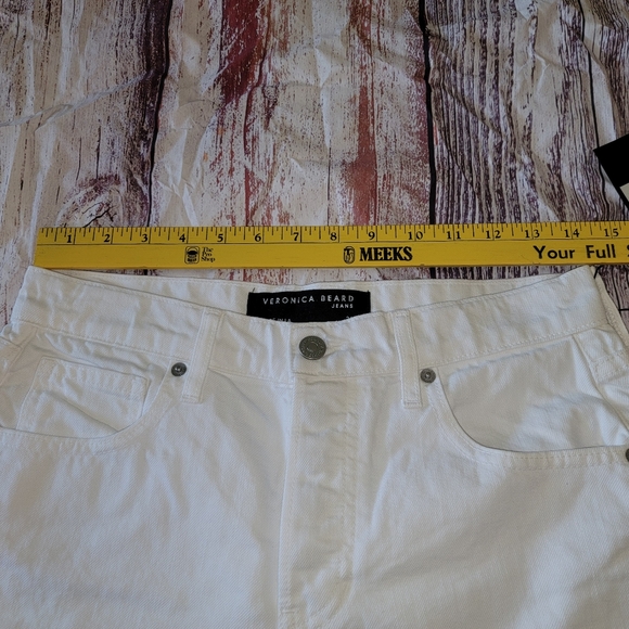 Veronica Beard Shiloh Mid Length Cut Off Button Fly Shorts - Picture 16 of 16